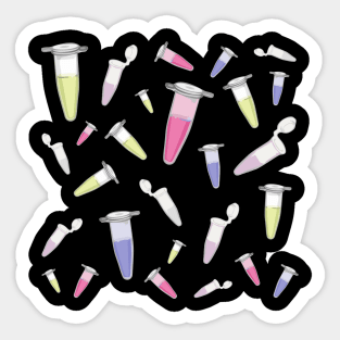 Lab collage - tubes Sticker